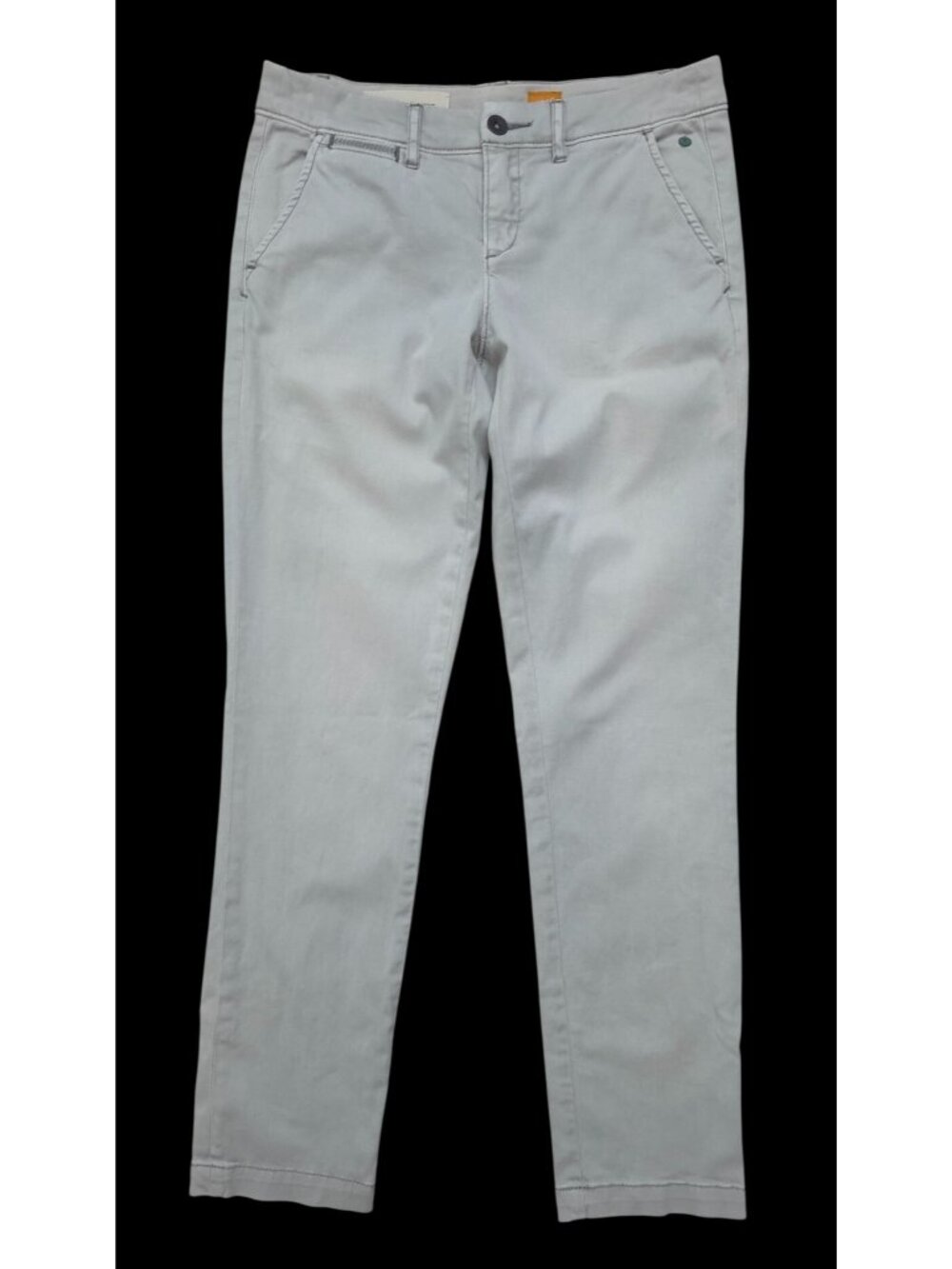 Anthropologie x Pilcro and the Letterpress HYPHEN Gray Slim Chino Pants Sz 26